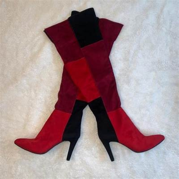 Rialto Carpio Colorblock Over-The-Knee Boots - Picture 3 of 8